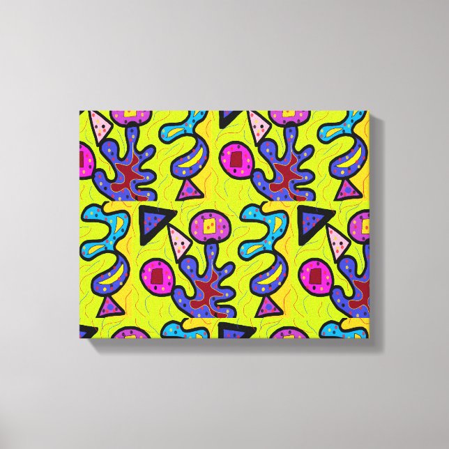 Künstlerische Korallen Leinwanddruck (Vorderseite)