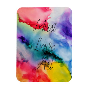 Künstlerische, kreative Watercolor-Scherben Magnet