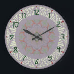 Künstlerische Kunst-Deko-Uhr Große Wanduhr<br><div class="desc">Kunst-Dekoentwurf mit den klaren,  lesbaren Zahlen.</div>