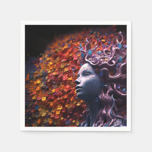 Künstlerische Lady Serviette