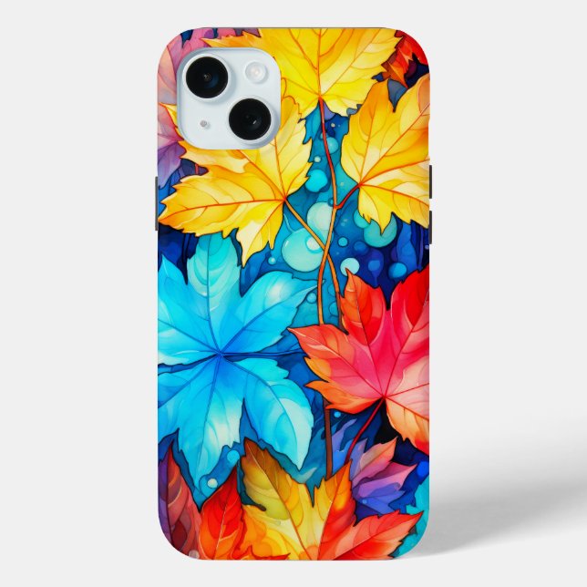 Künstlerische Lebenskraft der gefallenen Herbstblä Case-Mate iPhone Hülle (Rückseite)