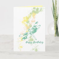 Künstlerische Libelle Happy Birthday Card