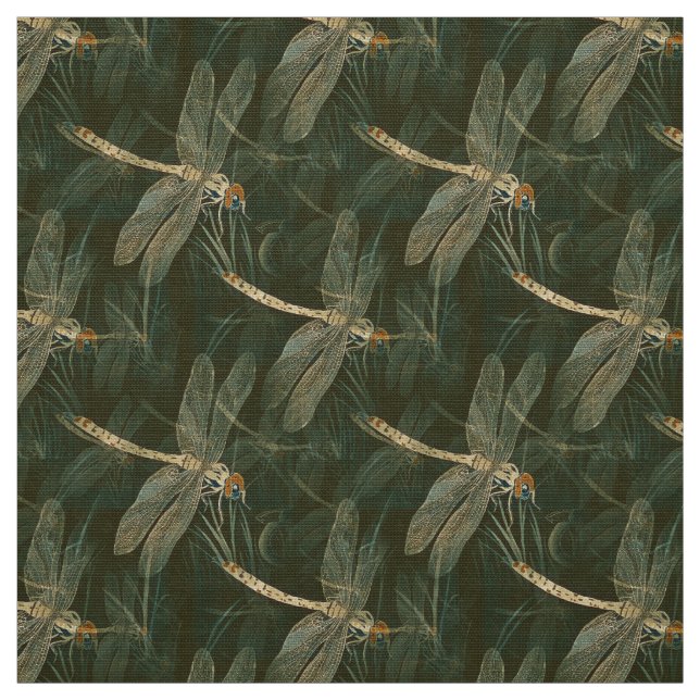 Künstlerische Libelle Stoff (Muster)
