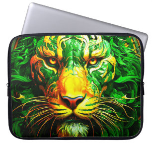 Künstlerische Lion Laptopschutzhülle