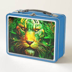 Künstlerische Lion Metall Brotdose
