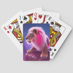 Künstlerische Lion Spielkarten
