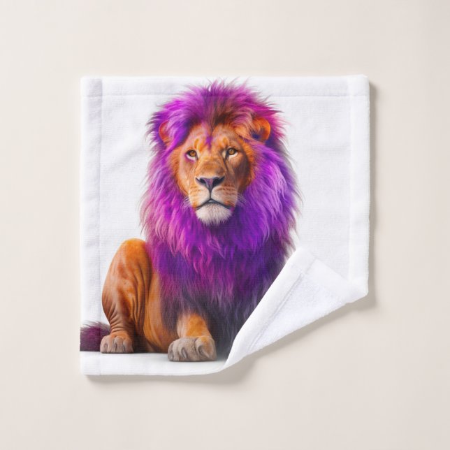 Künstlerische Lion Waschlappen (Waschlappen)