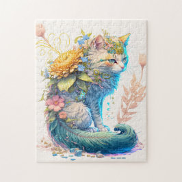 Künstlerische Majestic Kitty Cat Illustration