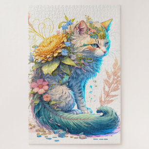 Künstlerische Majestic Kitty Cat Illustration