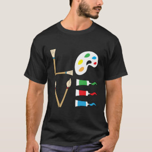 Künstlerische Malerei Zeichnend Aquarellmalerei T-Shirt