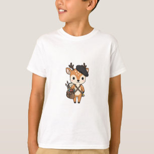 Künstlerische Malerin Reh Kinder T-Shirt