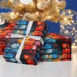 Künstlerische Mauer Geschenkpapier