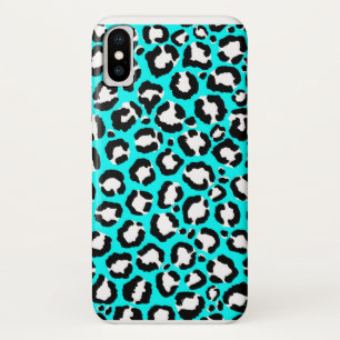 Künstlerische moderne Cyclablau-Leopard-Tierdruckm Case-Mate iPhone Hülle