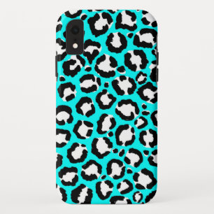 Künstlerische moderne Cyclablau-Leopard-Tierdruckm Case-Mate iPhone Hülle