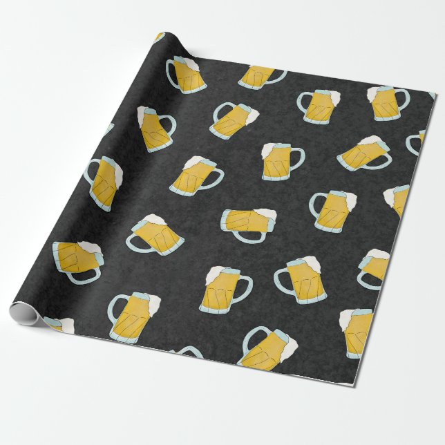 Künstlerische, moderne, gelbe Biersteine Geschenkpapier (Ungerollt)