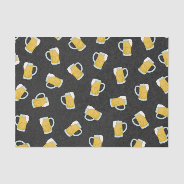 Künstlerische, moderne, gelbe Biersteine Seidenpapier (Vorderseite)