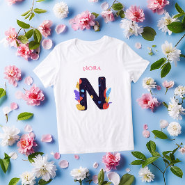 Künstlerische Monogramm - Buchstabe N fett farbige Tri-Blend Shirt