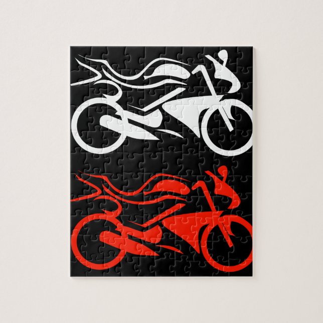 Künstlerische Motorradgraphik (Vertikal)
