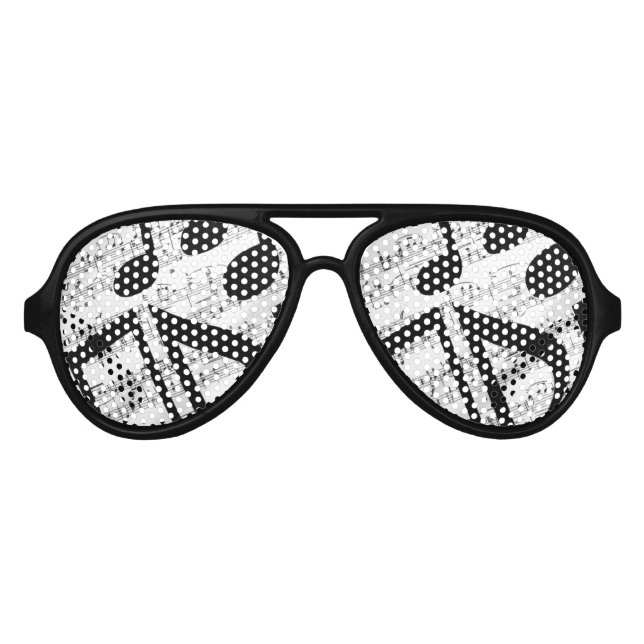 Künstlerische Noten Sonnenbrille (Vorderseite)