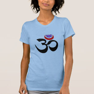 Künstlerische Om - Frauen-Yoga-T - Shirt