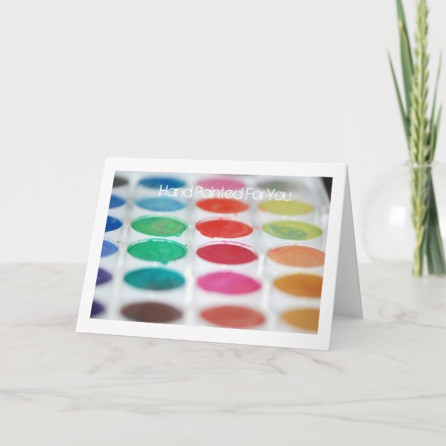 Künstlerische Paint Greeting Card Karte (Vorderseite)