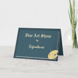 Künstlerische Palette Kunst Einladung Grußkarte an