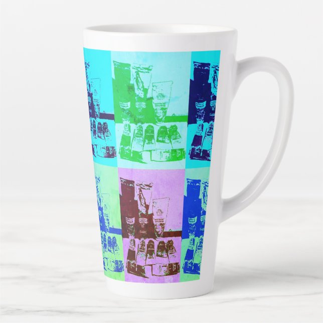 Künstlerische Palettenkunst Pop Milchtasse (Rechts)