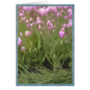 Künstlerische rosa Tulpen