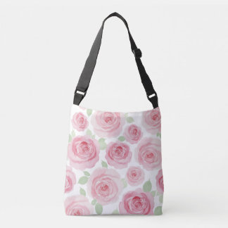 Künstlerische rosa Wasserfarbe-Tasche Tragetaschen Mit Langen Trägern