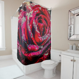 Künstlerische Rose Duschvorhang