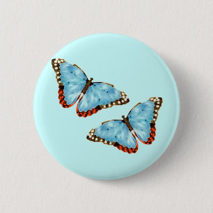 Künstlerische Schmetterlinge Button