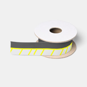 Künstlerische schwarze gelbe moderne Neonstreifen Satinband