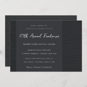 KÜNSTLERISCHE SCHWARZE SKETCH STRIPED LINE CORPORA EINLADUNG