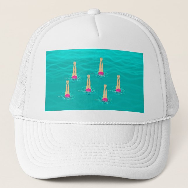 Künstlerische Schwimmer - Schwimmen unter Wasser Truckerkappe (Vorderseite)