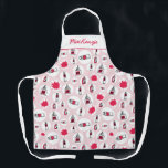 Künstlerische Smock Art liefert Muster Personalisi Schürze<br><div class="desc">Kunststoffe Muster mit Farbe,  Pinsel,  Tinte,  Stifte,  Radiergummi und allem was ein Künstler braucht.  Originelle Kunst von Nic Squirrell. Ändern Sie den Namen,  um ihn anzupassen.</div>