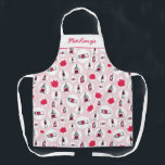 Künstlerische Smock Art liefert Muster Personalisi Schürze<br><div class="desc">Kunststoffe Muster mit Farbe,  Pinsel,  Tinte,  Stifte,  Radiergummi und allem was ein Künstler braucht.  Originelle Kunst von Nic Squirrell. Ändern Sie den Namen,  um ihn anzupassen.</div>