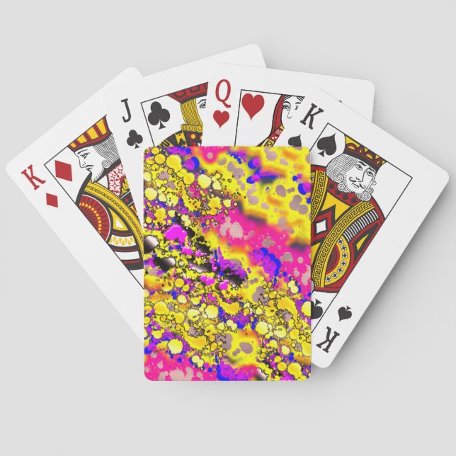 Künstlerische Spritzen-Kunst-Spielkarten Spielkarten (Rückseite)