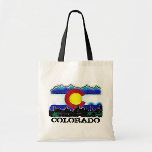 Künstlerische Tasche Colorado-Flaggendenverskylin