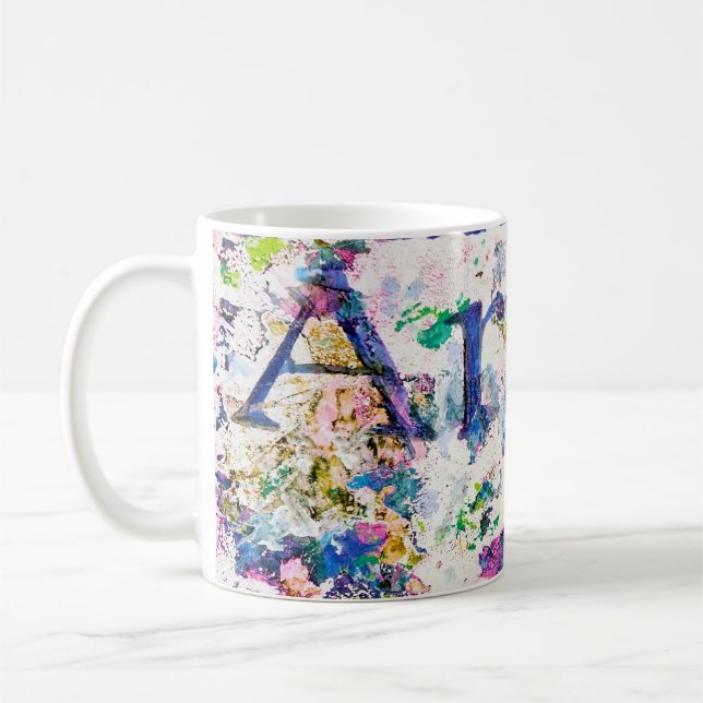 Künstlerische Tasse chaotische Kunst (Links)