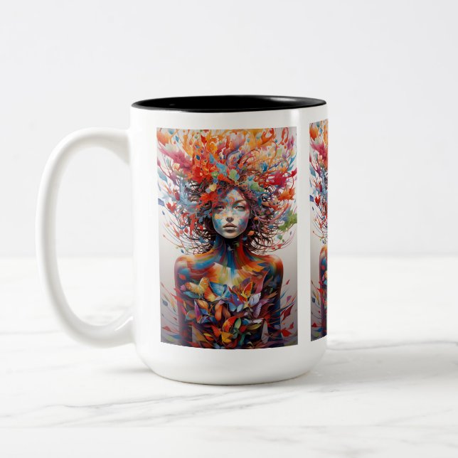Künstlerische Tasse von Frauen! "Telekinetics" 15o (Links)