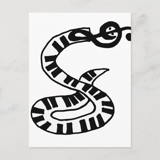 Künstlerische Tastatur und klatschende Clef Schlan Postkarte (Vorderseite)