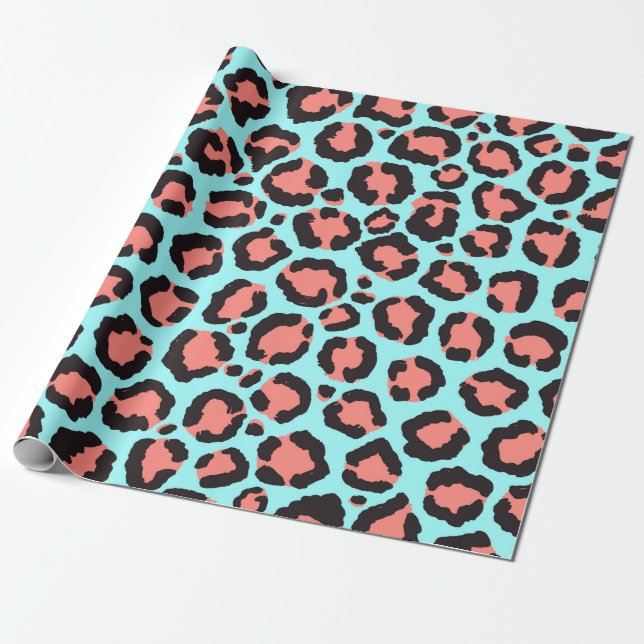 Künstlerische Trendy Cornflakes Minze Aquamarin Le Geschenkpapier (Ungerollt)