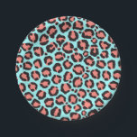 Künstlerische Trendy Cornflakes Minze Aquamarin Le Pappteller<br><div class="desc">Künstlerische, moderne, niedliche, mädchenhafte und trendige Korallenorange, Minze aquamarin und von Hand gezeichnet Leopardenmuster. ***WICHTIGE HINWEIS FÜR DESIGN: Für individuelle Designanfragen, wie z.B. passende Produktanfragen, Farbänderungen, Platzierungsänderungen oder andere Änderungswünsche, klicken Sie bitte auf den "KONTAKT"-Button oder senden Sie eine E-Mail an den Designer direkt unter lafemme.art@gmail.com. Sie können ihr sogar...</div>