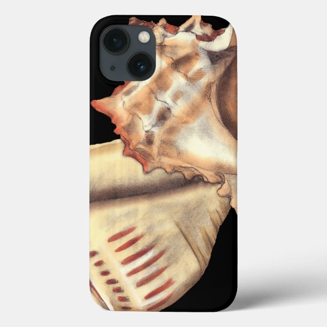 Künstlerische Tritonshorn-Muscheln Case-Mate iPhone Hülle (Rückseite)