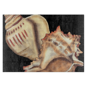 Künstlerische Tritonshorn-Muscheln Schneidebrett
