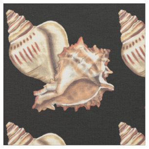 Künstlerische Tritonshorn-Muscheln Stoff