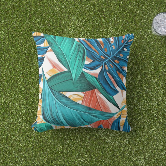künstlerische tropische Kissen für Freunde (Golfball-Marker)