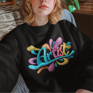 Künstlerische Typografie, farbenfroh, modern, stil Sweatshirt