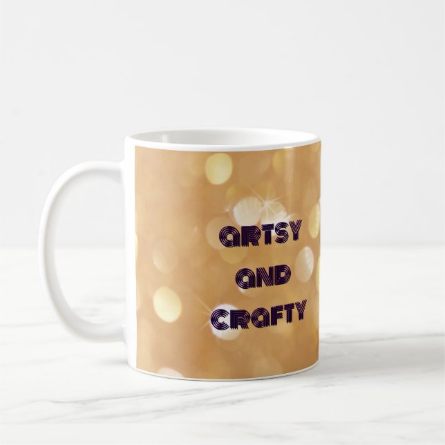 künstlerische und kunstvolle Tasse Kaffee Tasse (Links)