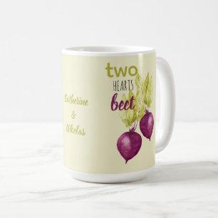 Künstlerische vegane Rote-Beete-Wasserfarben-Kunst Kaffeetasse